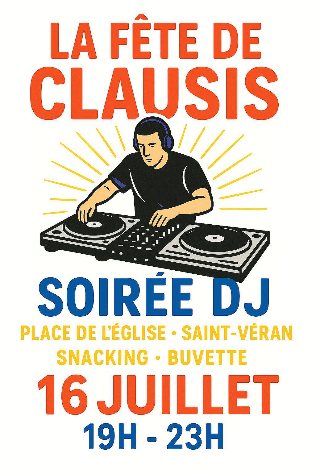 Affiche bal clausis